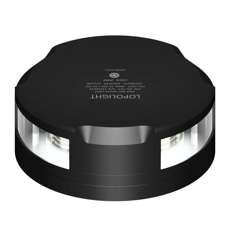 Lopolight 360-Degree Anchor Light - 2Nm - Black Housing W/Fb Base [201-012-Fb-B] 1