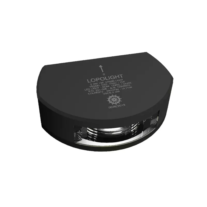 Lopolight Series 301-006 - Stern Light - 2Nm - Vertical Mount - White - Black Housing [301-006-B] 1