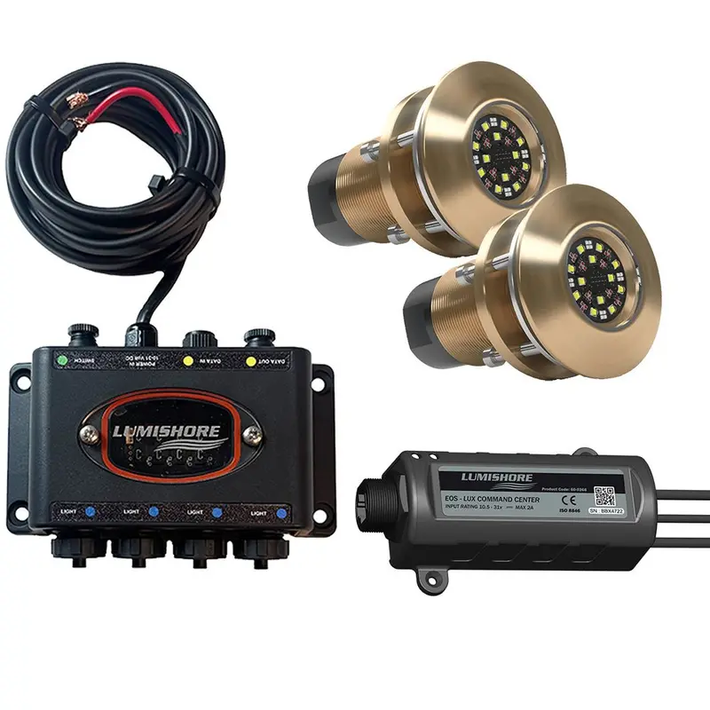 Lumishore Eos Tix404 2 Lights, Hub, Lux Command Center [010-04530-00] 1