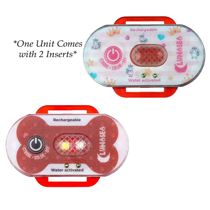 Lunasea Child/Pet Safety Water Activated Strobe Light - Red Case, Blue Attention Light [Llb-63Rb-E0-01] 1