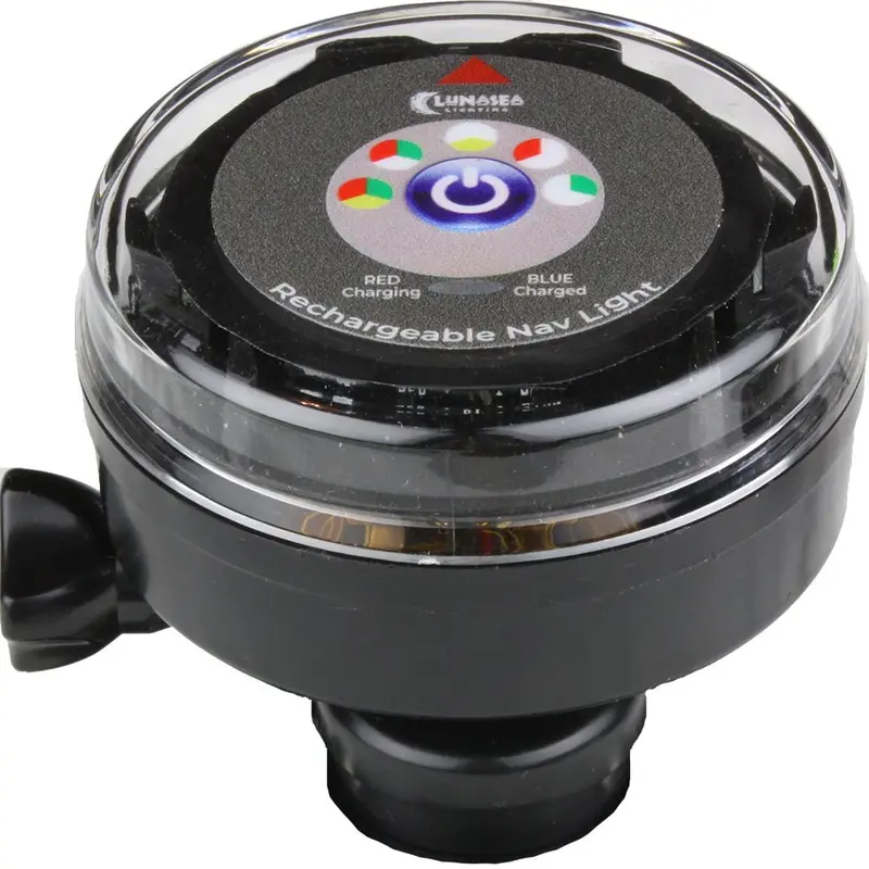 Lunasea Rechargeable Tri-Color Portable Navigation Light (No Mount) - Black [Llb-72Bk-Ub-00] 1