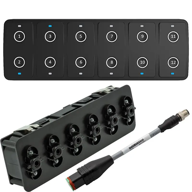 Maretron Ckm12 Keypad W/Ckm To Nmea 2000 Adapter Cable - 0.2M (Horizontal Orientation) [A3802-2] 1