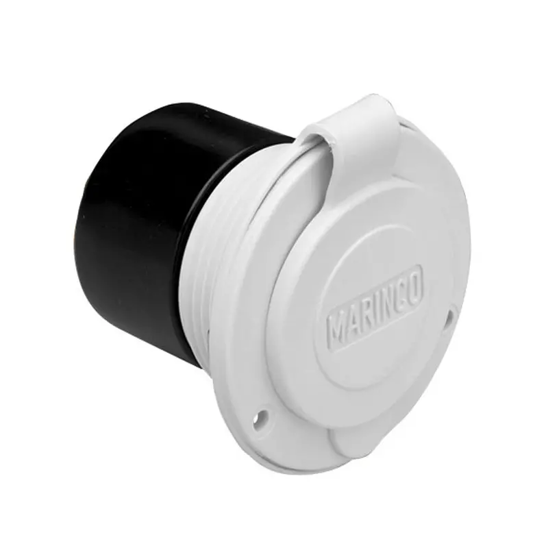Marinco 15A 125V On-Board Charger Inlet - Front Mount - White [150Bbiw] 1