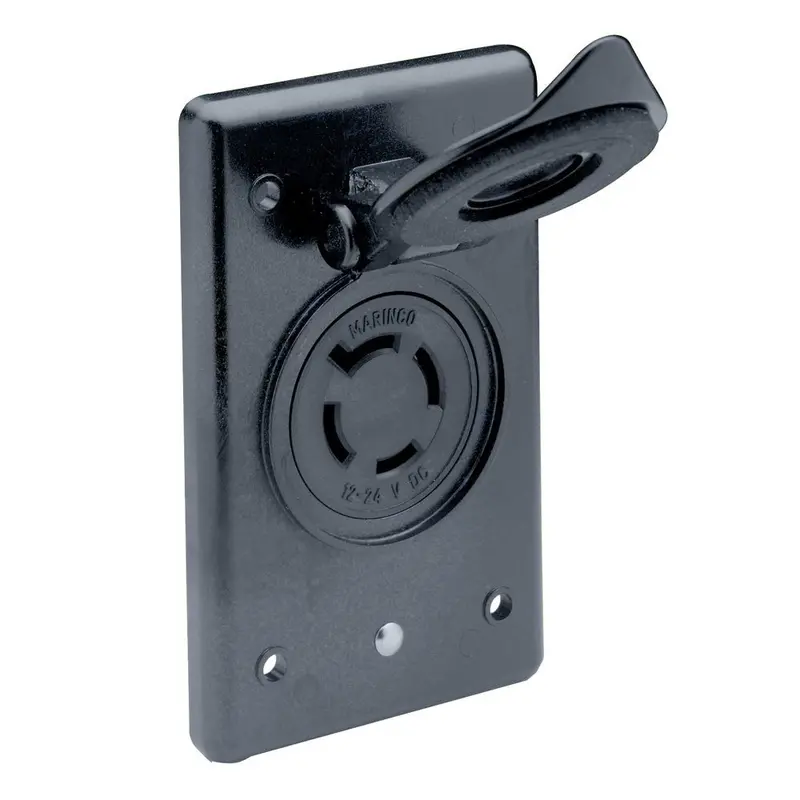 Marinco 2018Br-Mb 12/24V Receptacle W/Flip Lid [2018Br-Mb] 1