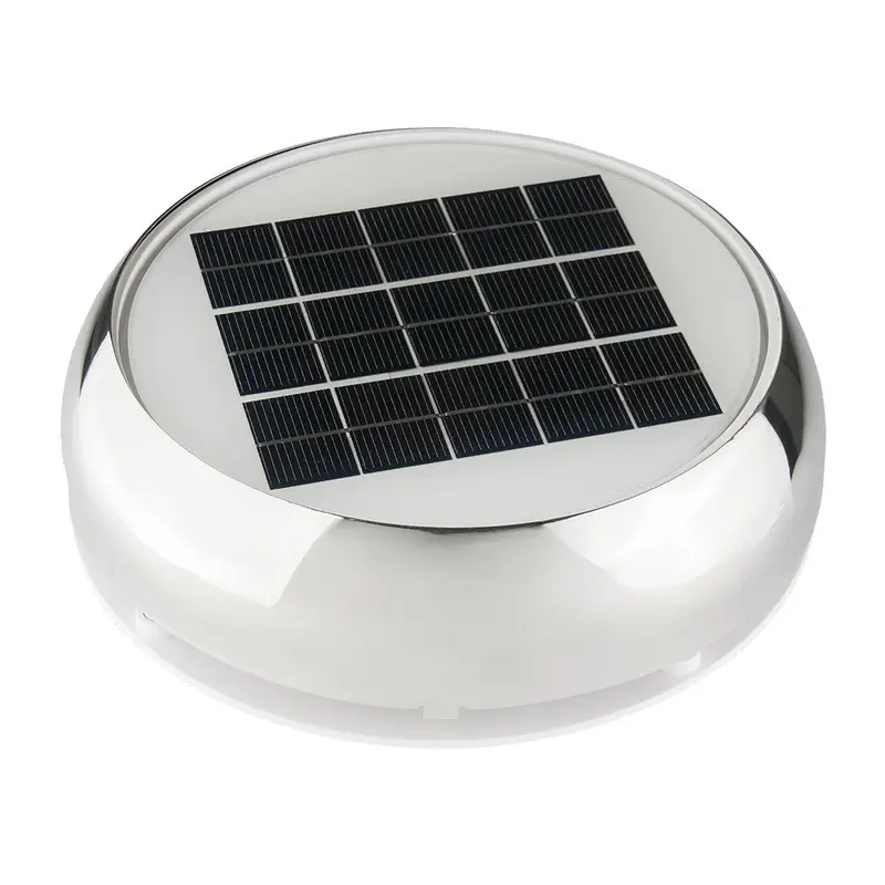 Marinco 3" Day/Night Solar Vent - Stainless Steel [N20803s] 1