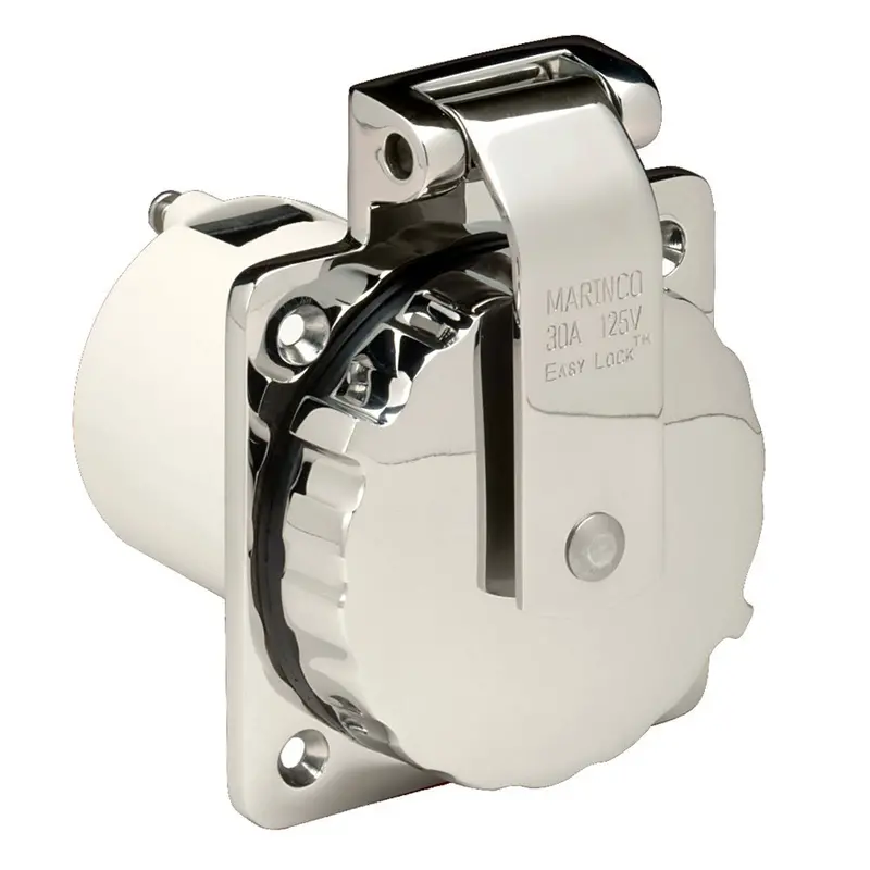 Marinco 303Ssel-B 30A Power Inlet - Stainless Steel - 125V [303Ssel-B] 1