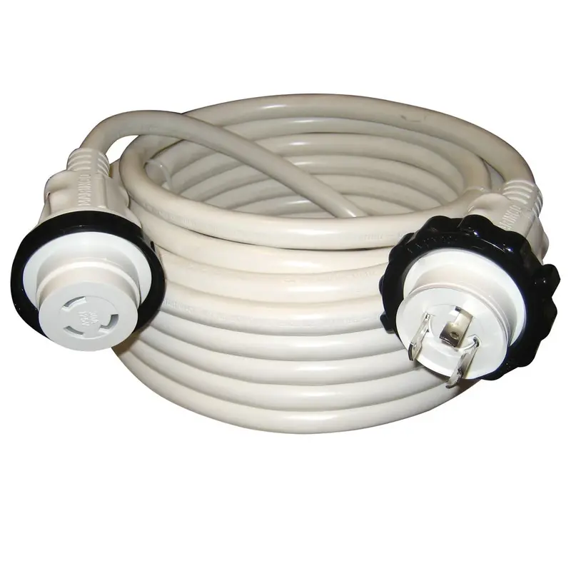 Marinco 30A 125V Molded Standard Cordset - White - 50' [199120] 1