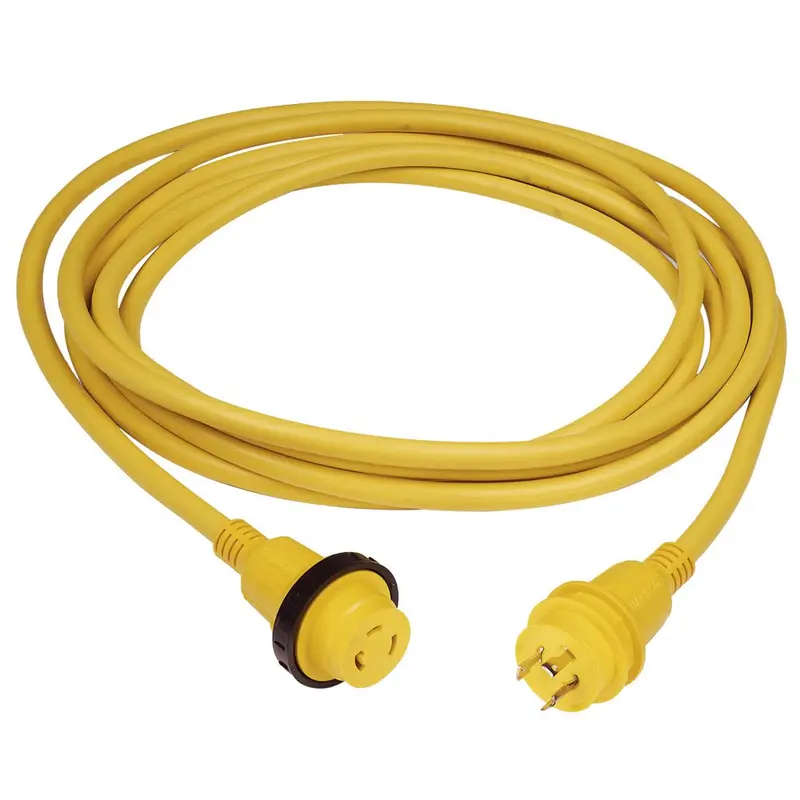 Marinco 30A 25' Molded Cordset - 125V - Yellow [199117] 1