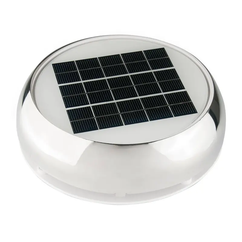 Marinco 4" Day/Night Solar Vent - Stainless Steel [N20804s] 1