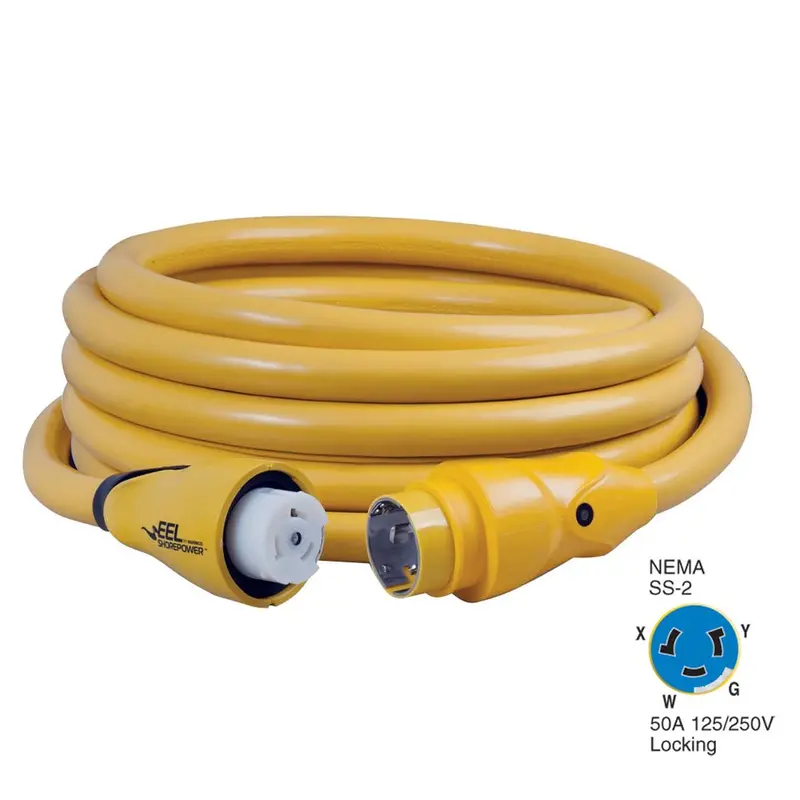Marinco Cs504-25 Eel 50A 125V/250V Shore Power Cordset - 25' - Yellow [Cs504-25] 1