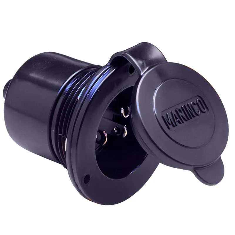 Marinco Marine On-Board Hard Wired Charger Inlet - 15Amp - Black [150Bbi] 1