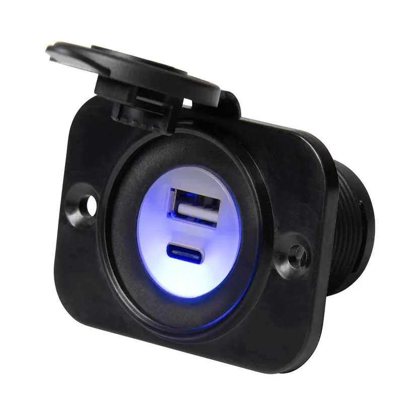 Marinco Sealink Dual Usb-A/C Combo Charger [12Vdusbac] 1