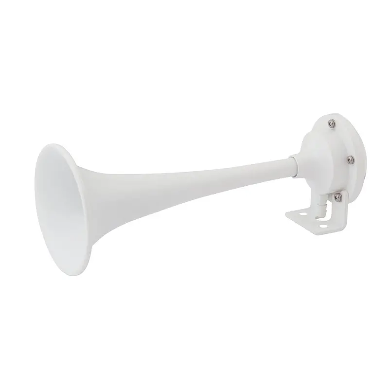 Marinco White Epoxy Coated Single Trumpet Mini Air Horn [10104] 1
