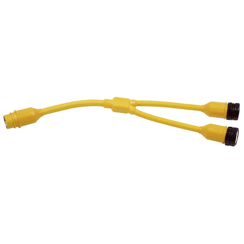 Marinco Y-Adapter, 2-30A 125V Locking To 50A 125/250V Locking [153Ay] 1