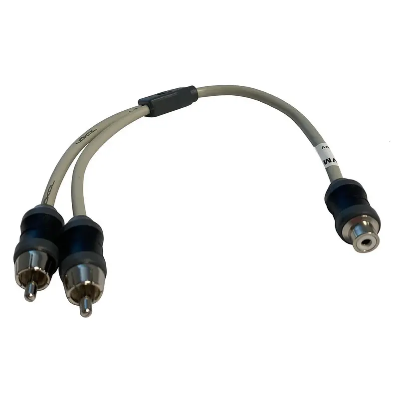 Marine Audio Adapter Rca Twisted Pair Y Adapter - 1 Female To 2 Male [Vmcrca1f2m] 1