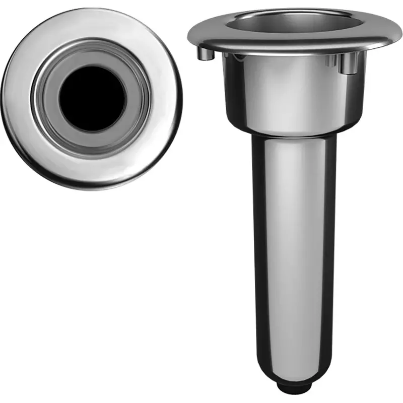 Mate Series Elite Screwless Stainless Steel 0 Rod  Cup Holder - Drain - Round Top [C1000ds] 1