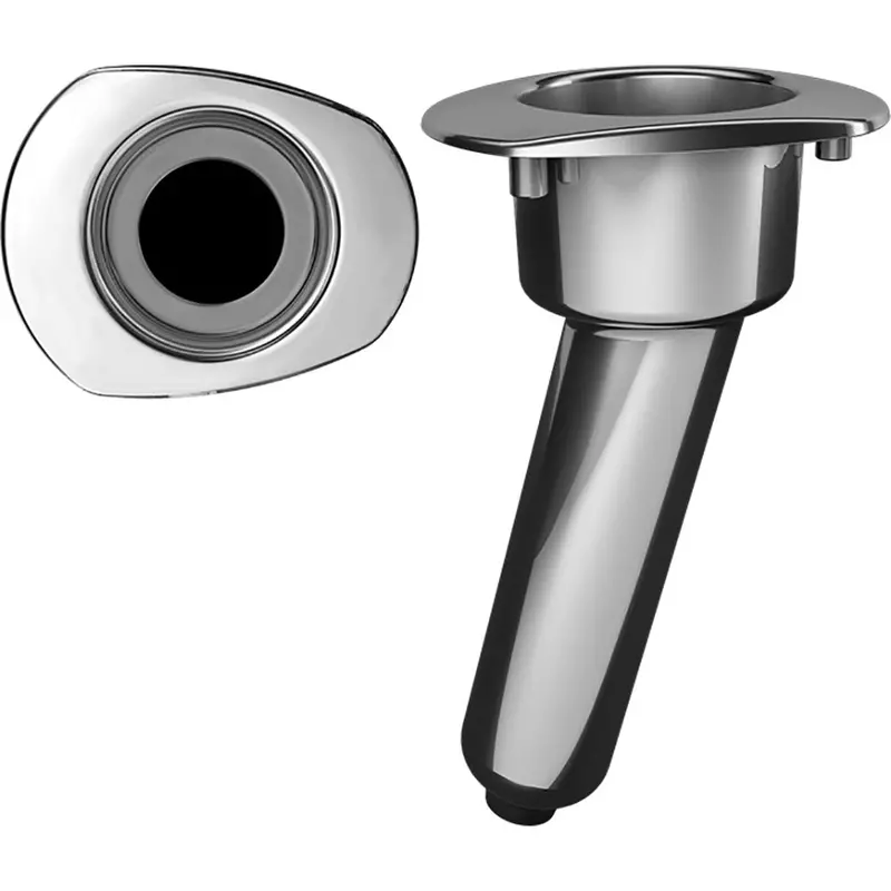 Mate Series Elite Screwless Stainless Steel 15 Rod  Cup Holder - Drain - Oval Top [C2015ds] 1
