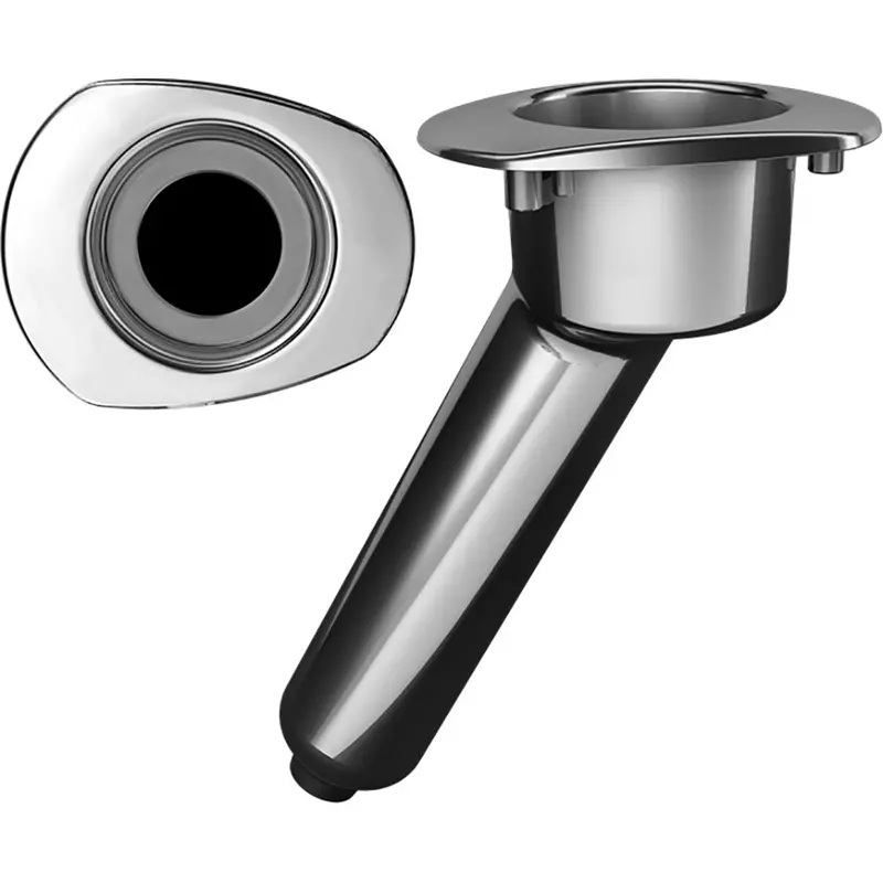 Mate Series Elite Screwless Stainless Steel 30 Rod  Cup Holder - Drain - Oval Top [C2030ds] 1