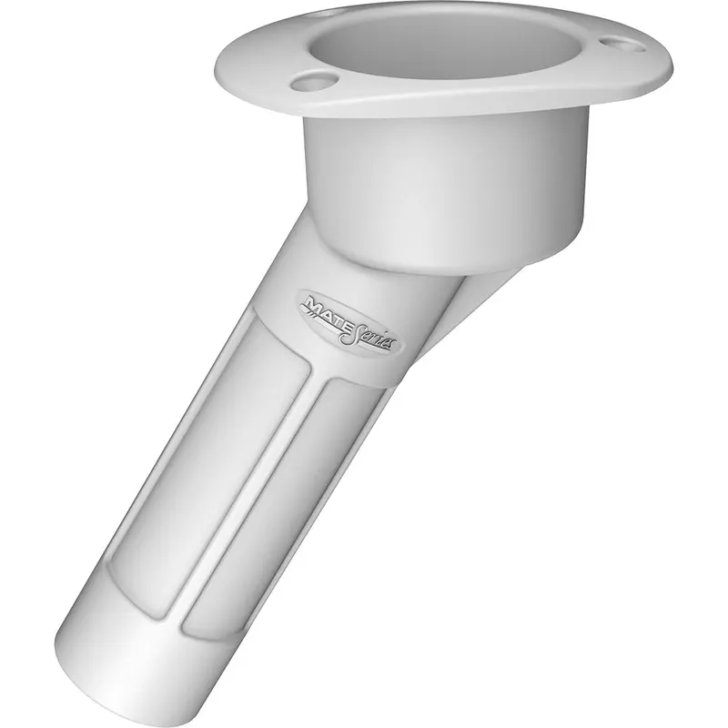Mate Series Plastic 30 Rod  Cup Holder - Open - Oval Top - White [P2030w] 1