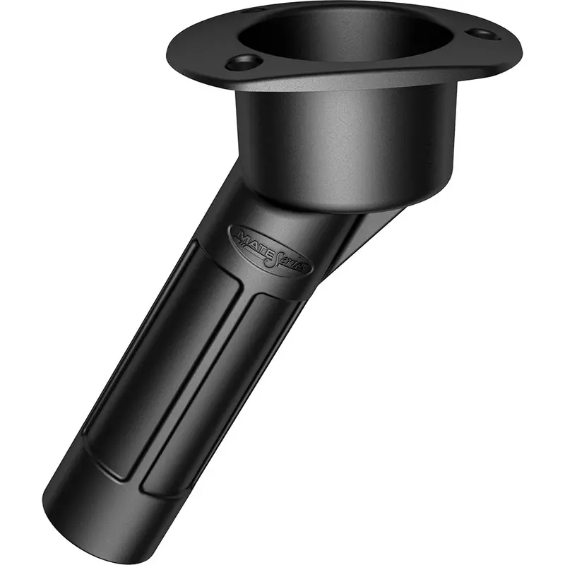 Mate Series Plastic Rod  Cup Holder 30 Degree Open W/Oval Top - Black [P2030db] 1