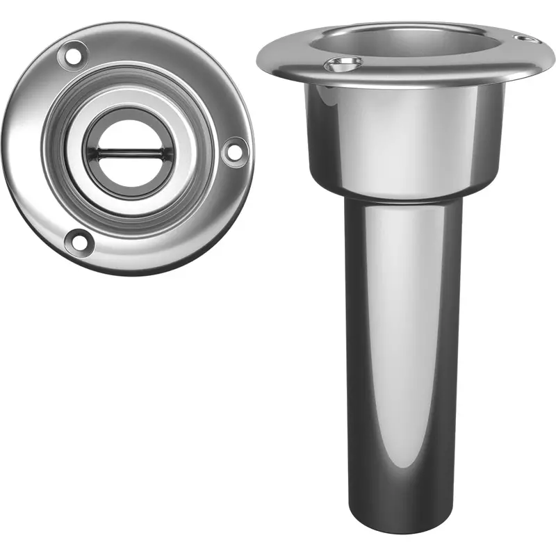 Mate Series Stainless Steel 0 Rod  Cup Holder - Open - Round Top [C1000nd] 1