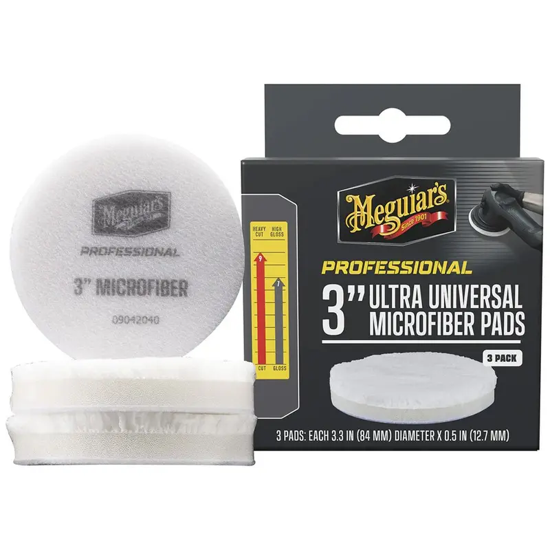 Meguiar's Professional 3" Ultra Universal Microfiber Pads *3-Pack [M3mfp3] 1
