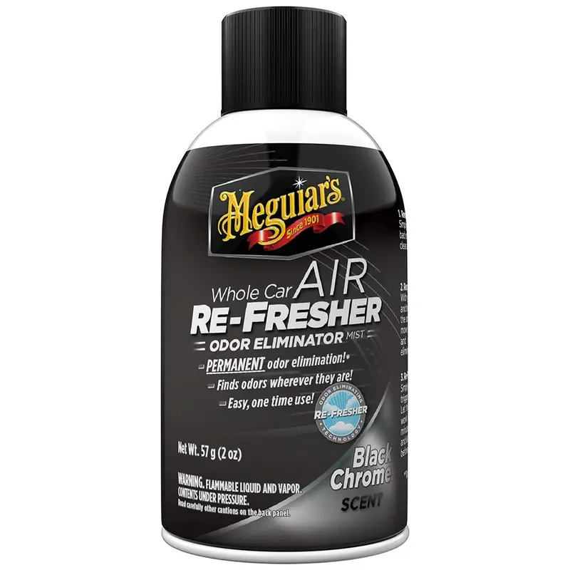 Meguiar's Whole Car Air Refresher Odor Eliminator - Black Chrome Scent [G181302] 1