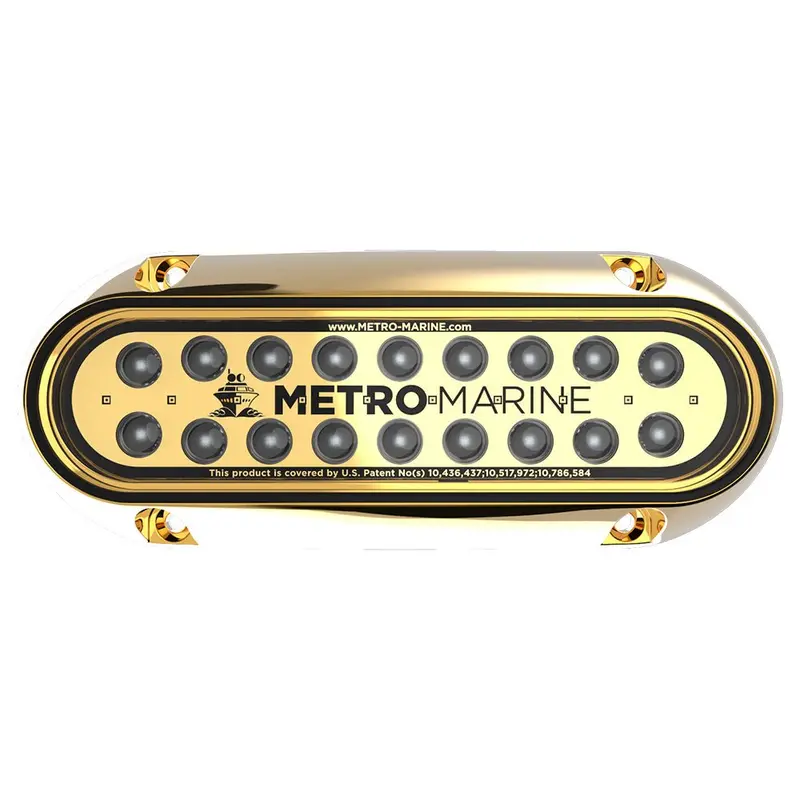 Metro Marine High-Output Elongated Underwater Light W/Intelligent Monochromatic Leds - Aqua, 90 Beam [F-Bme1-H-A3-90] 1
