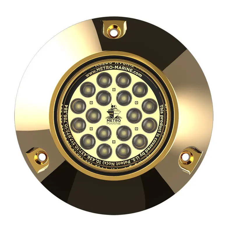 Metro Marine High-Output Submersible Underwater Light W/Intelligent Monochromatic Leds - White, 90 Beam  [F-Bmr1-W3-90] 1