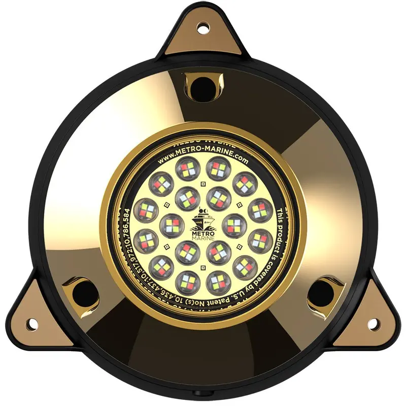Metro Marine High-Output Surface Mount Underwater Light W/Intelligent Full Spectrum Leds - Rgbw, 90 Beam [F-Smr1-Fs-90] 1