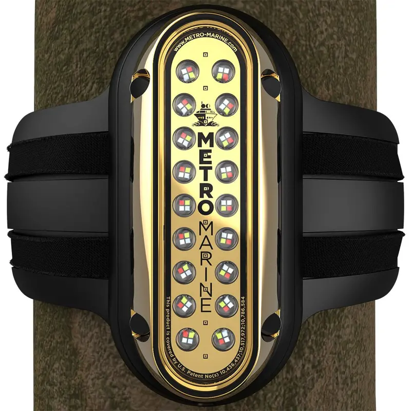 Metro Marine High-Output Vertical Piling Mount Light W/Intelligent Full Spectrum Leds - Rgbw, 90 Beam [F-Pme1-V-Fs-90] 1