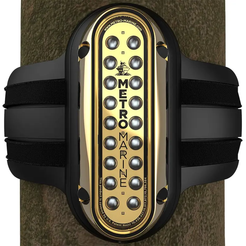 Metro Marine High-Output Vertical Piling Mount Light W/Intelligent Monochromatic Leds - Aqua, 90 Beam [F-Pme1-V-A3-90] 1
