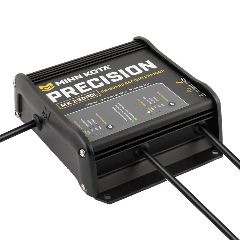 Minn Kota On-Board Precision Charger Mk-230 Pcl 2 Bank X 15 Amp Li Optimized Charger [1832304] 1