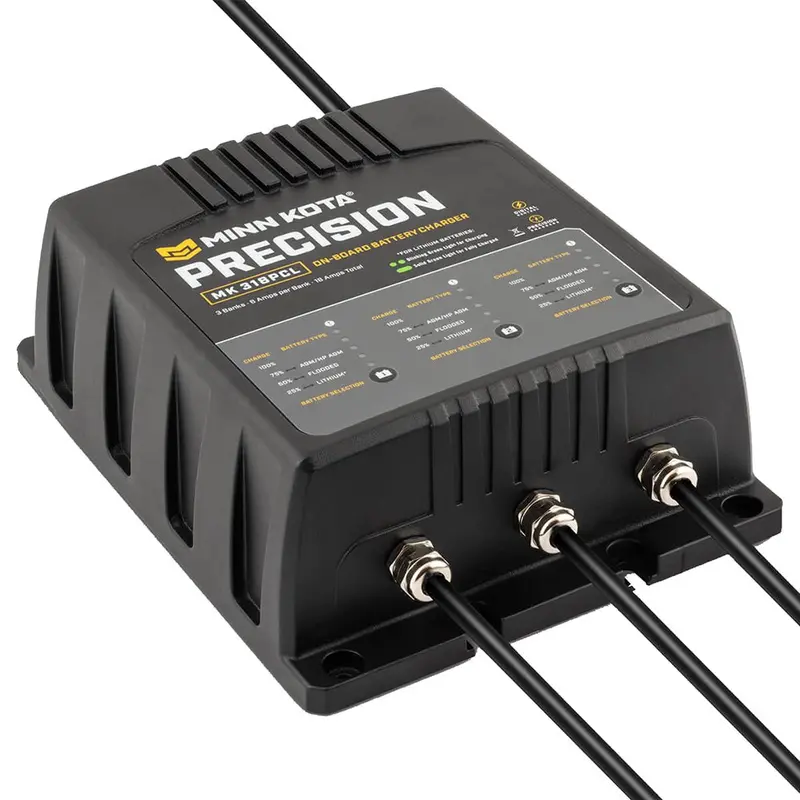 Minn Kota On-Board Precision Charger Mk-318 Pcl 3 Bank X 6 Amp Li Optimized Charger [1833181] 1