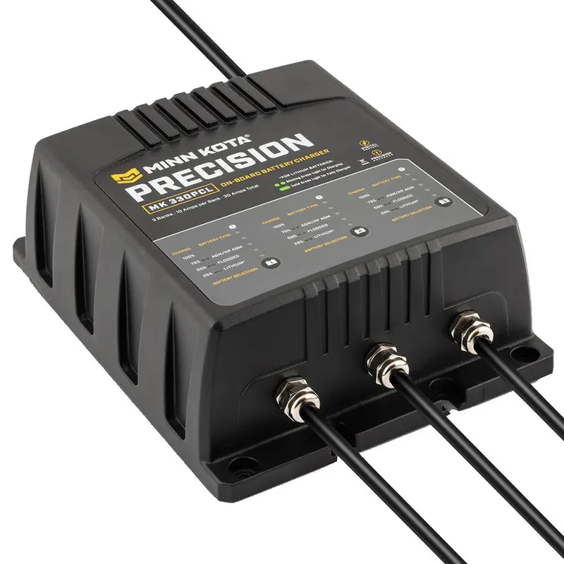 Minn Kota On-Board Precision Charger Mk-330 Pcl 3 Bank X 10 Amp Li Optimized Charger [1833301] 1