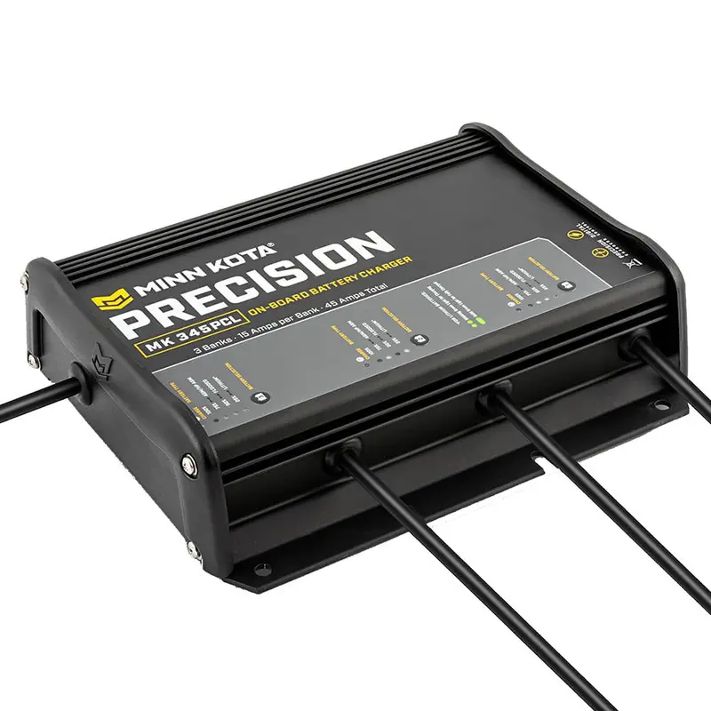 Minn Kota On-Board Precision Charger Mk-345 Pcl 3 Bank X 15 Amp Li Optimized Charger [1833454] 1