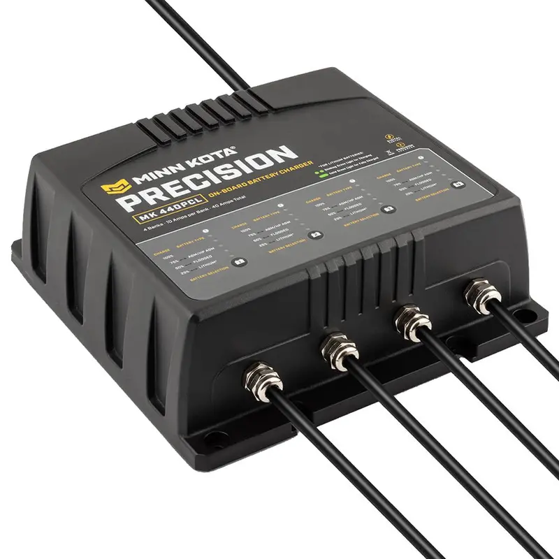 Minn Kota On-Board Precision Charger Mk-440 Pcl 4 Bank X 10 Amp Li Optimized Charger [1834401] 1