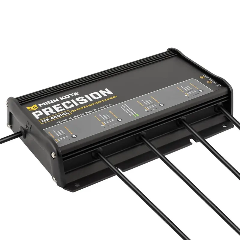 Minn Kota On-Board Precision Charger Mk-460 Pcl 4 Bank X 15 Amp Li Optimized Charger [1834604] 1