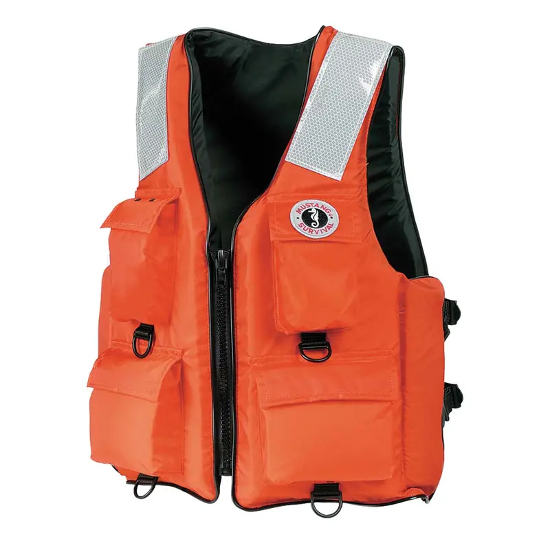 Mustang 4-Pocket Flotation Vest - Orange - Xxxl - 7Xl [Mv3128t2-2-7Xl-216] 1