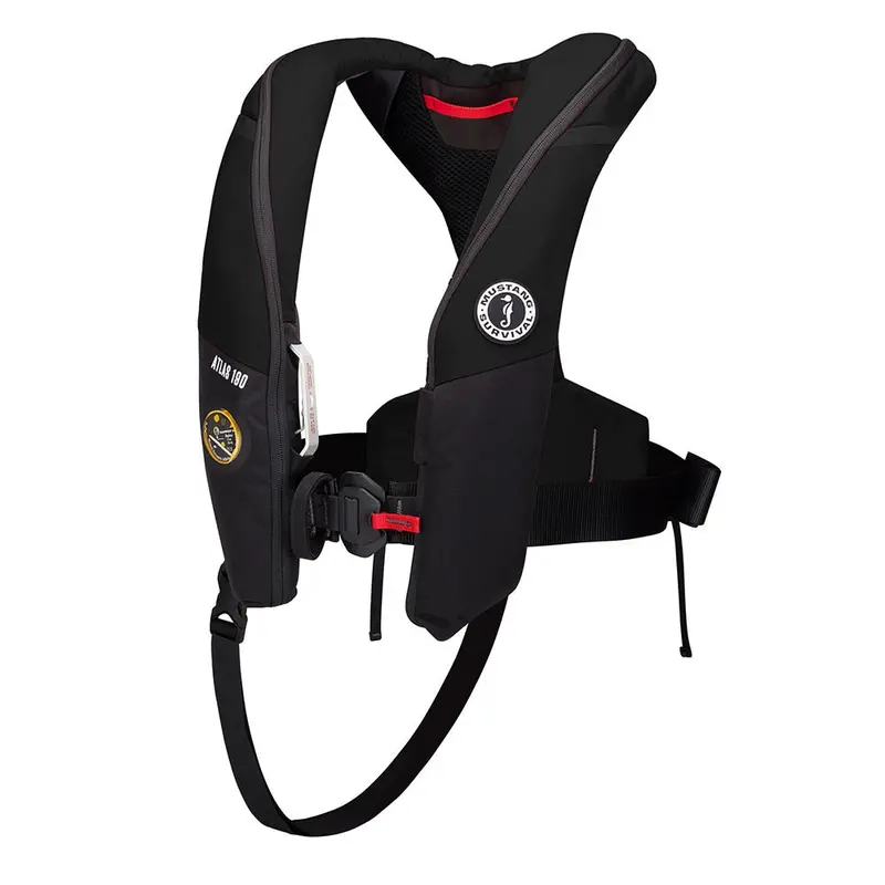 Mustang Atlas 190 Dlx Open Ocean Inflatable Pfd - Black [Md3195e1-13-0] 1