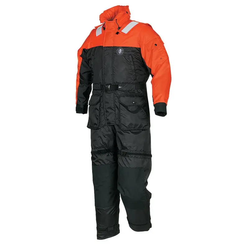 Mustang Deluxe Anti-Exposure Coverall  Work Suit - Orange/Black - Medium [Ms2175-33-M-206] 1