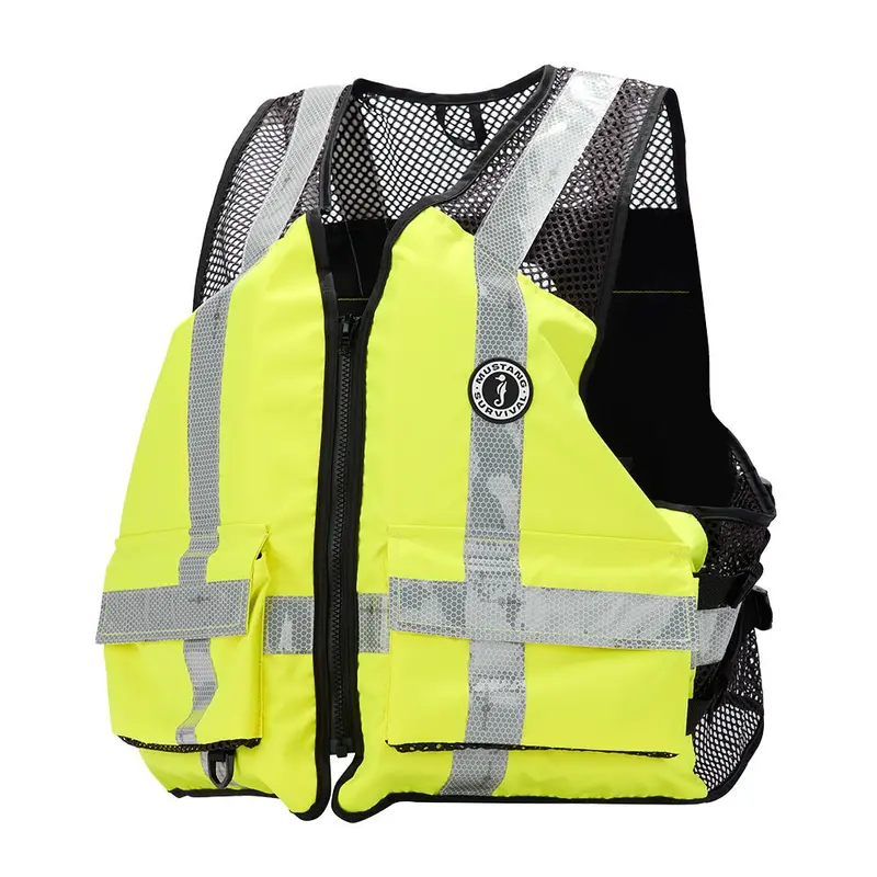 Mustang Industrial Mesh Vest - Hi-Vis Fluorescent Yellow Green - Large/Xl [Mv1254t3-239-L/Xl-279] 1