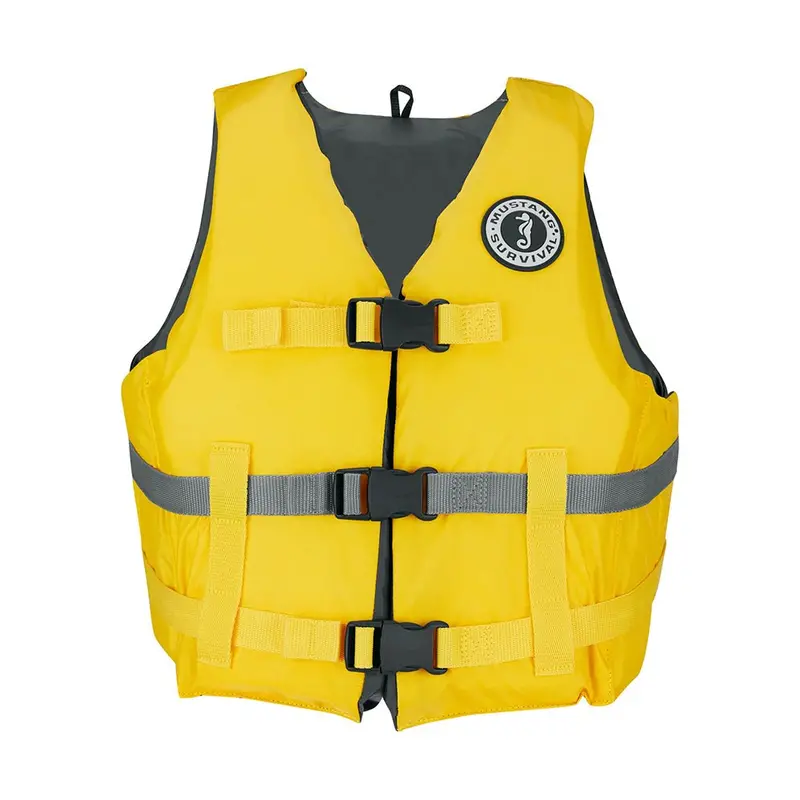 Mustang Livery Foam Vest - Xs/S - Yellow [Mv7010-25-Xs/S] 1
