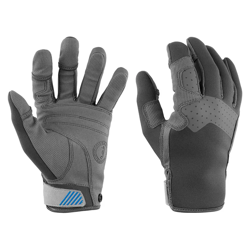 Mustang Traction Closed Finger Gloves - Grey/Blue - Medium [Ma600302-269-M-267] 1