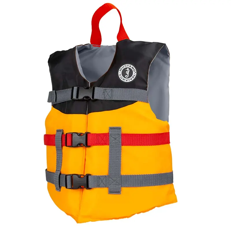 Mustang Youth Livery Foam Vest - Mango/Black [Mv230002-203-0] 1