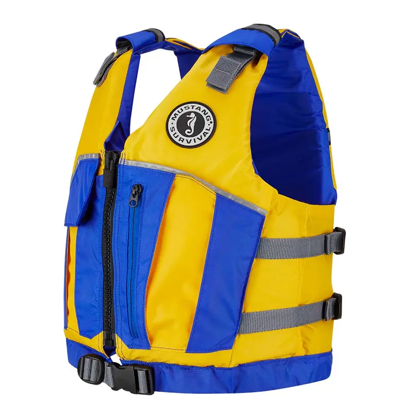 Mustang Youth Reflex Foam Vest - Yellow/Royal Blue [Mv7030-220-0-216] 1