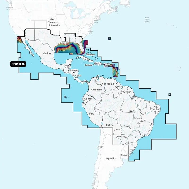 Navionics Platinum+ Npsa004l - Mexico, Caribbean To Brazil [010-C1364-40] 1