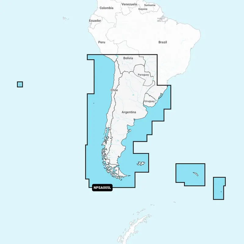 Navionics Platinum+ Npsa005l - Chile, Argentina  Easter Island [010-C1365-40] 1