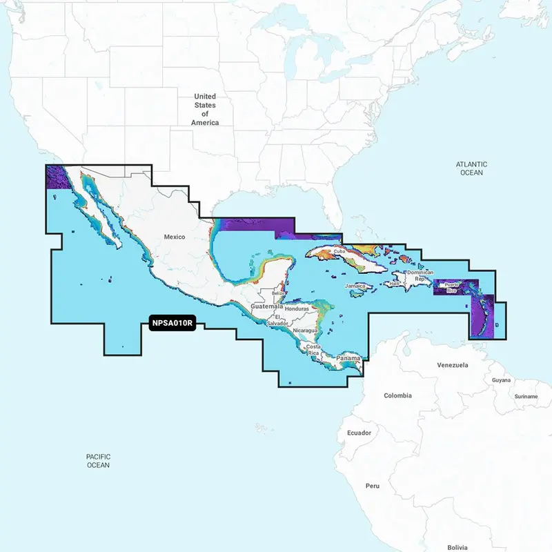 Navionics Platinum+ Npsa010r - Central America  Caribbean [010-C1459-40] 1