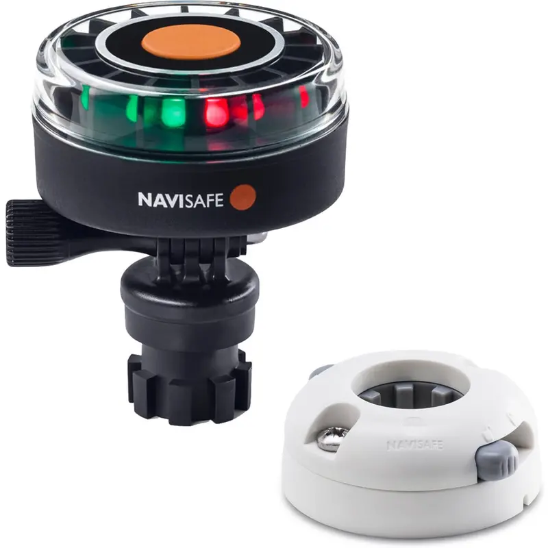 Navisafe Navilight 2Nm Tricolor W/Navimount Base  Horizontal Mount - White [340Kit5] 1